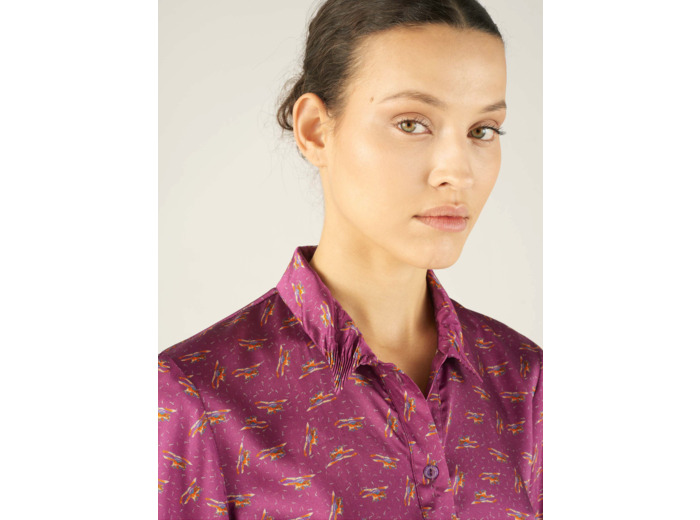 Robe violet chardon