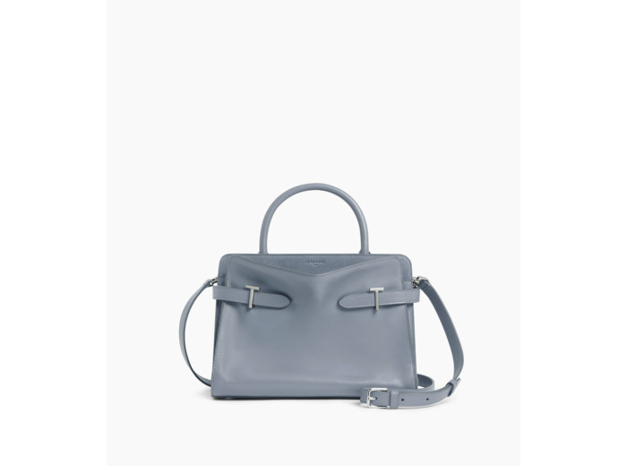 Sac à main moyen modèle Emie en cuir lisse et nubuck