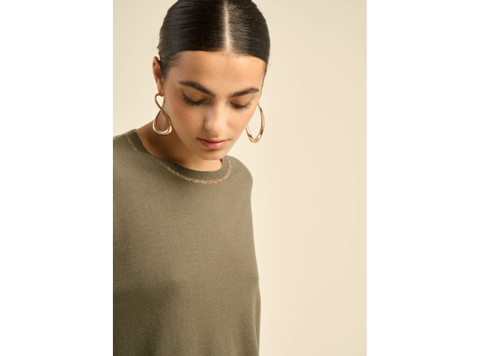 Pull col bateau à manches longues