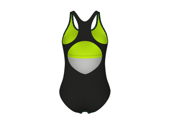 Maillot de bain à échancrure basse arena Performance Monogram Low Cut Bra pour femmes