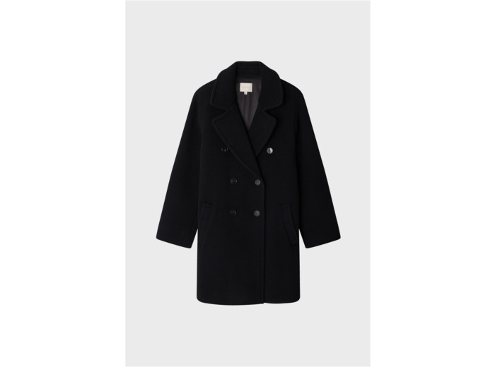 Manteau court en laine vierge mélangée - MAXENCE