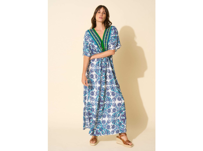 Robe longue imprimée