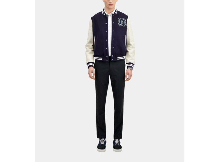 Varsity Jacket With Patch navy