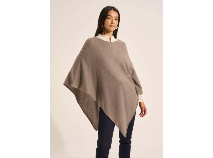 Poncho ample en cachemire
