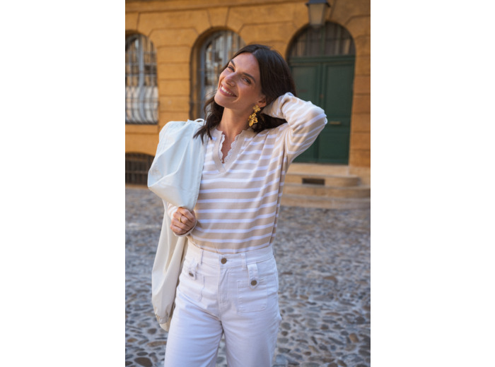 Pull femme rayé Mathilda