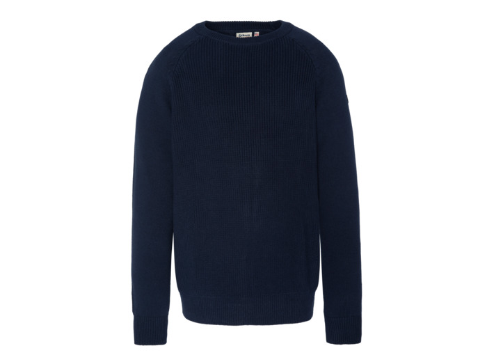 Pull col rond côtelé