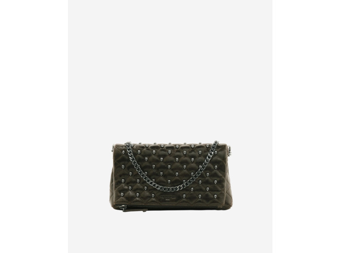 Pochette héritage small en cuir verte vert