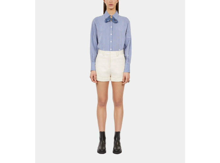 Short Écru En Tweed ecru
