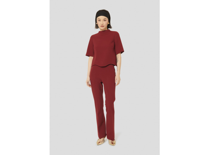 Top Tilda Bordeaux en Polyester