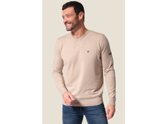 Pull marin col V Eduardo