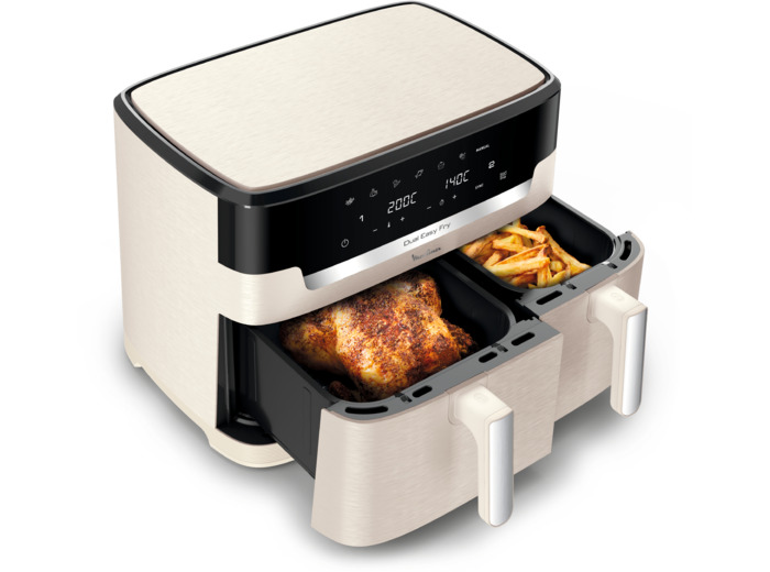 XXL Dual Easy Fry, Dual Air fryer, Synchro Cooking, 11L, +8 people