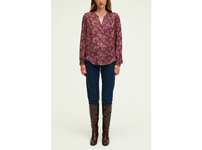 Chemise jacquard à fleurs - BELISSANDE