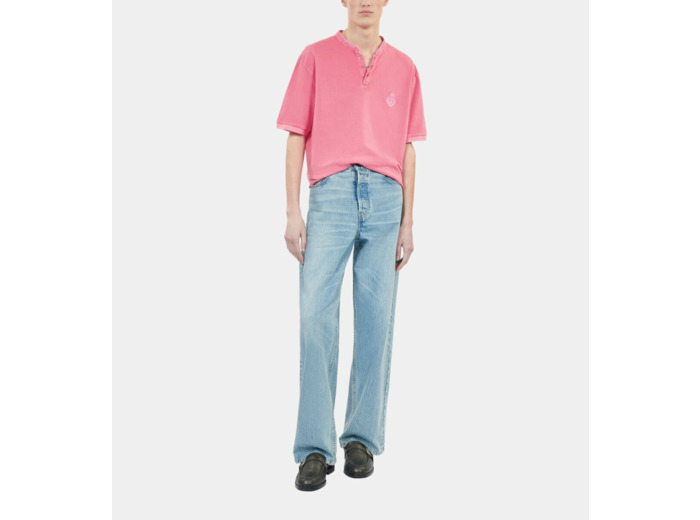 Polo En Coton Piqué Rose sweet pink