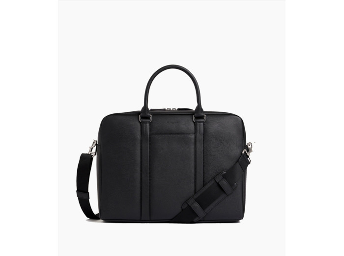 Porte documents 15" Charles en cuir grainé grand modèle