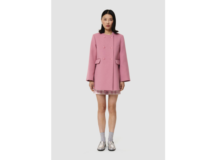 Manteau Matisse rose en double coton