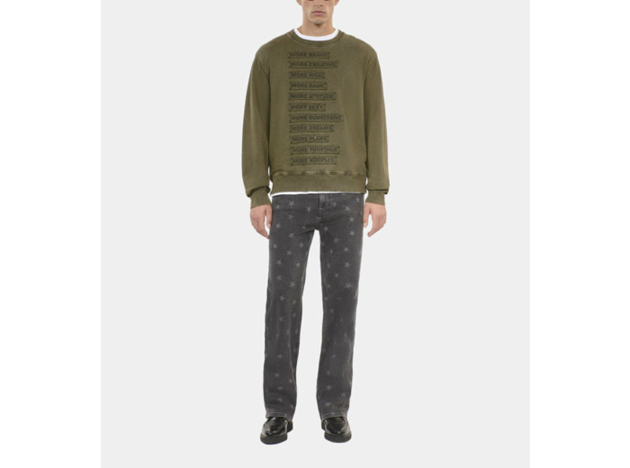 Sweatshirt À Patchs Kaki olive night