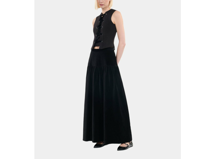 Top Avec Laçage Noir black