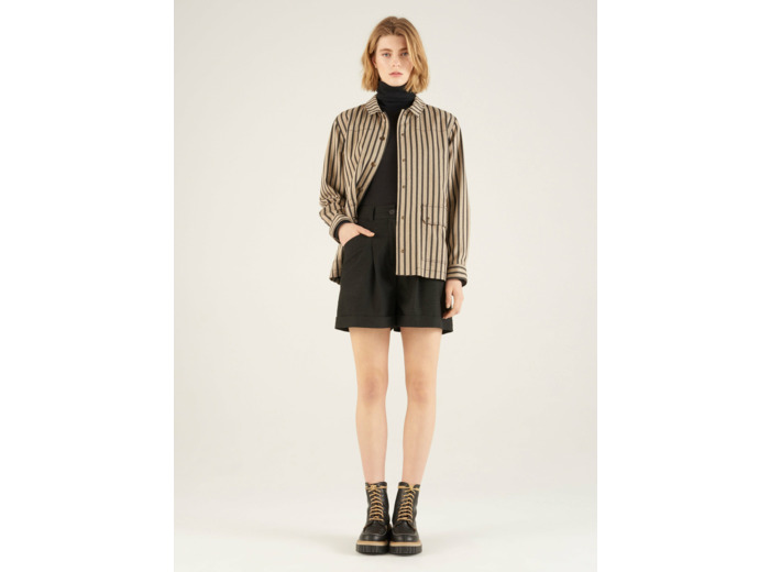 Veste rayures graphite