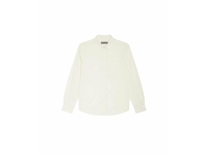 Chemise regular blanc casse