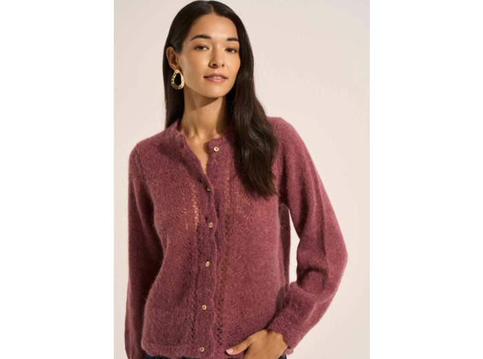 Gilet détails dentelle