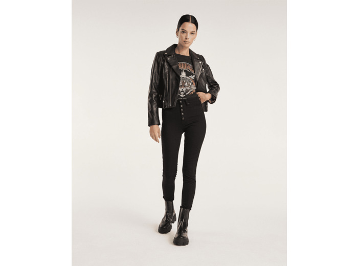 Leater Jacket Permanent Base black