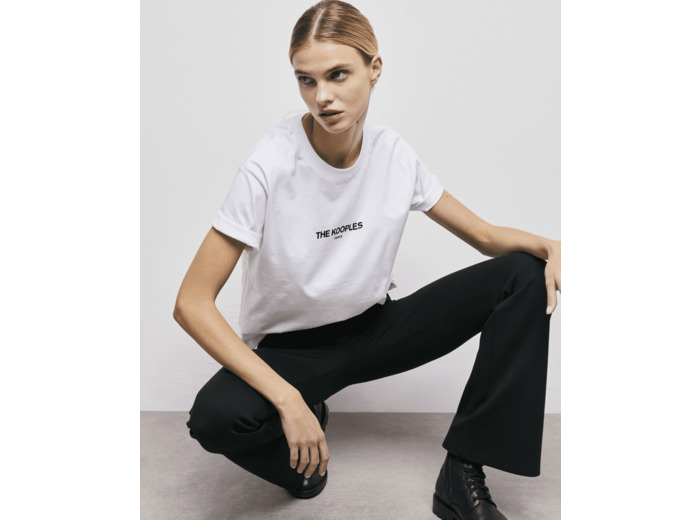 T-Shirt Avec Print Kooples Sur L'Avant white