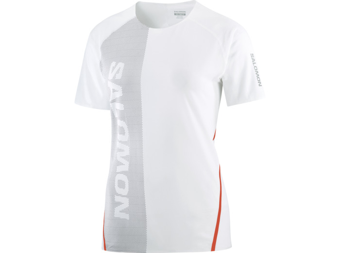 S Lab Speed Tee White Deep Black