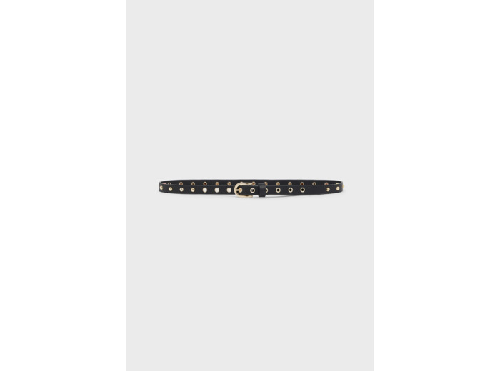 LOUISE - Ceinture en cuir lisse et studs