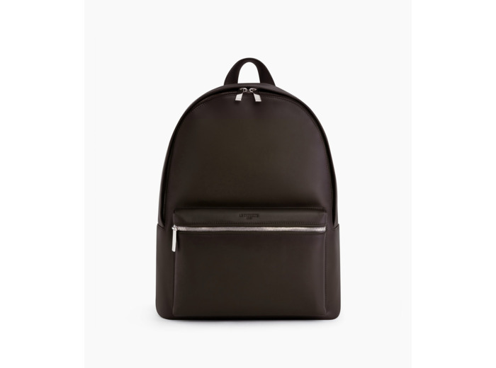 Sac à dos zippé Albert en cuir lisse