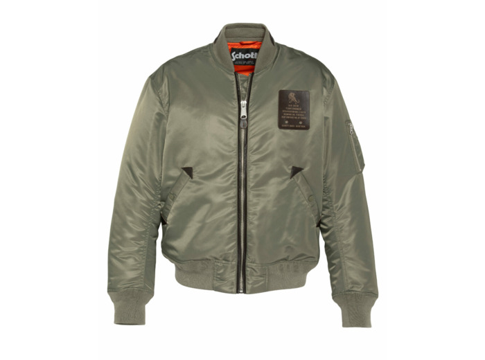 Bomber avec empiècements cuir B40RS SCHOTT