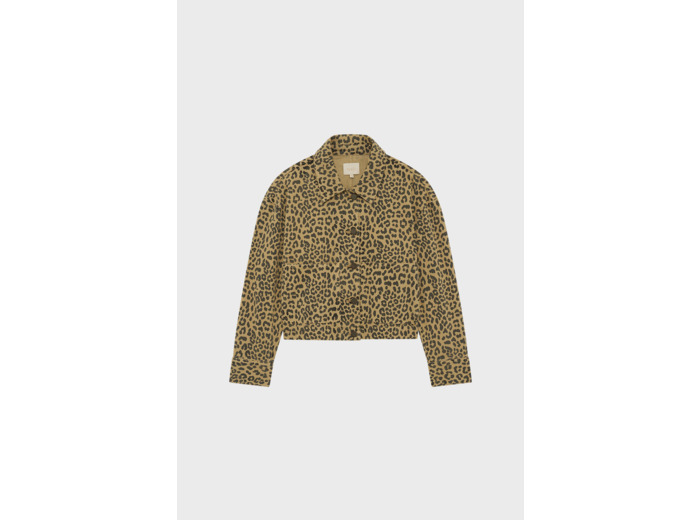 Veste en denim léopard - ROSELIE