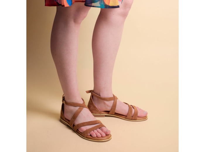 Sandales Femme Aly Taupe