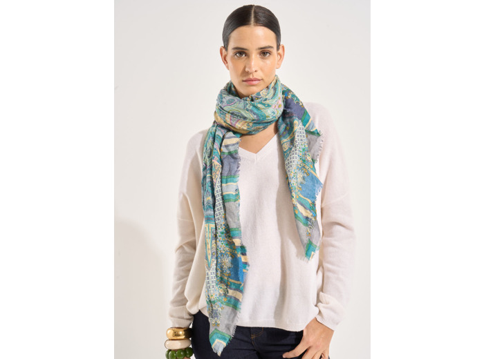Foulard carré imprimé
