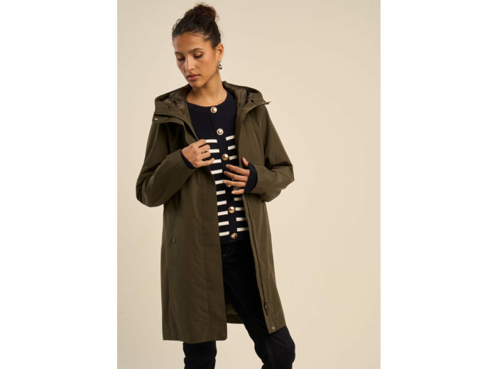 parka déperlante à zip