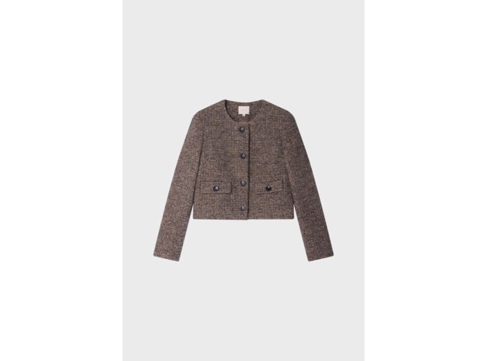 Veste courte tweed et lurex - MARJANE