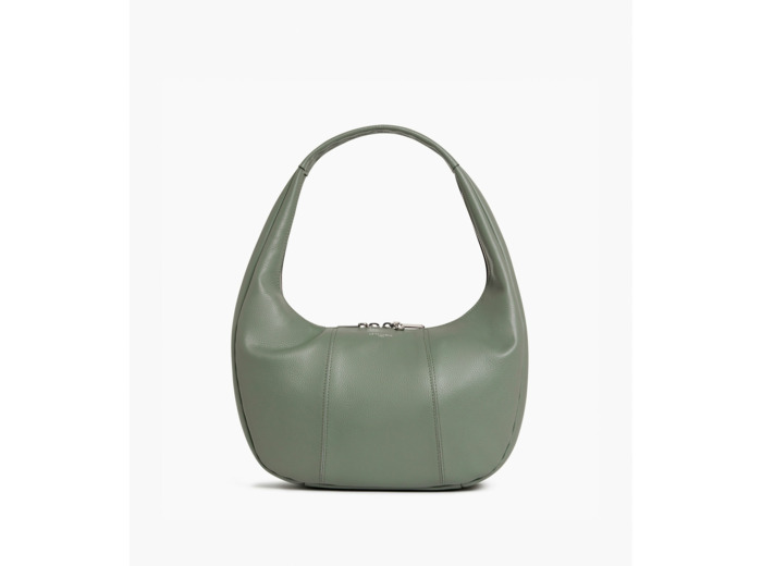 Grand sac hobo Juliette en cuir grainé