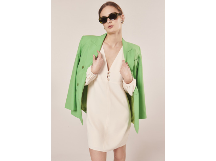 Robe Rolis Ecru en Polyester