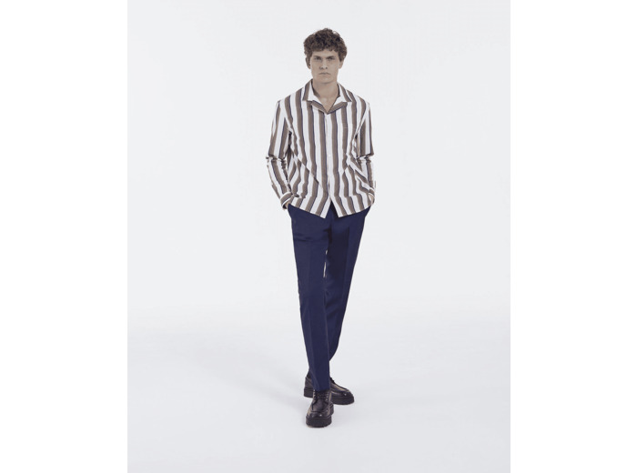 Chemise Wako Manches Longues blue white