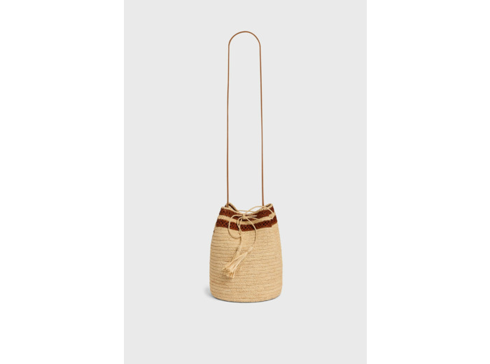 Sac seau en raphia - AMALIA