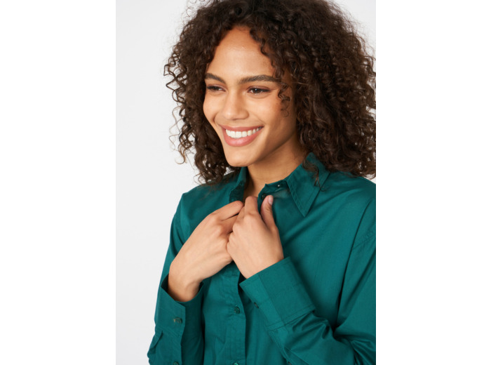 Chemise ample en popeline de coton