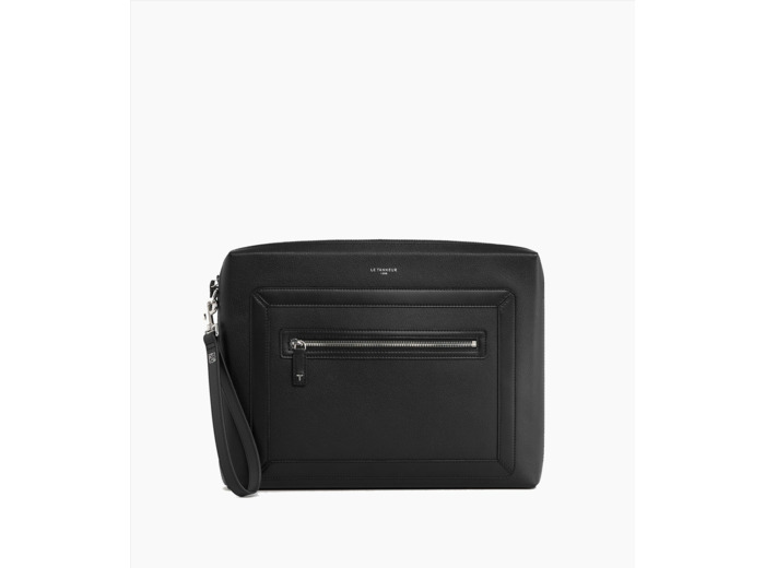 Pochette ordinateur 15" Max en cuir grainé