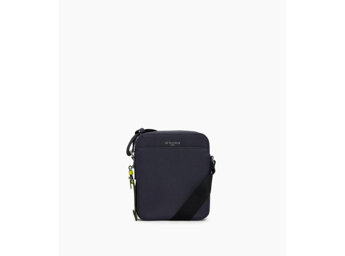 Petite sacoche zippée Emile en cuir signature T