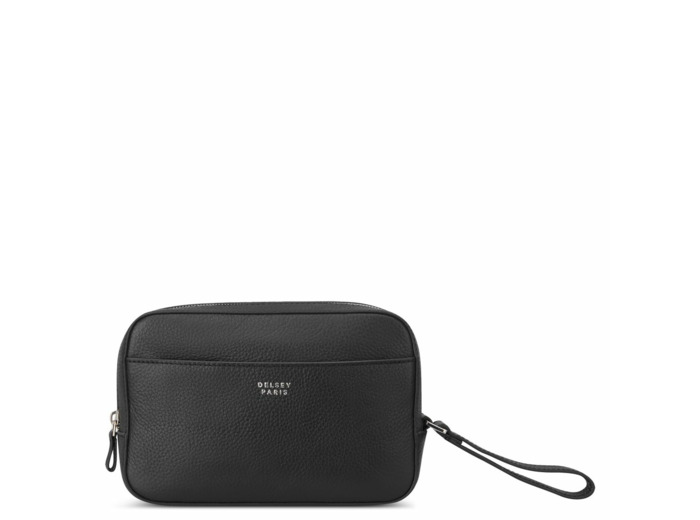 Le cuir graine trousse toilet