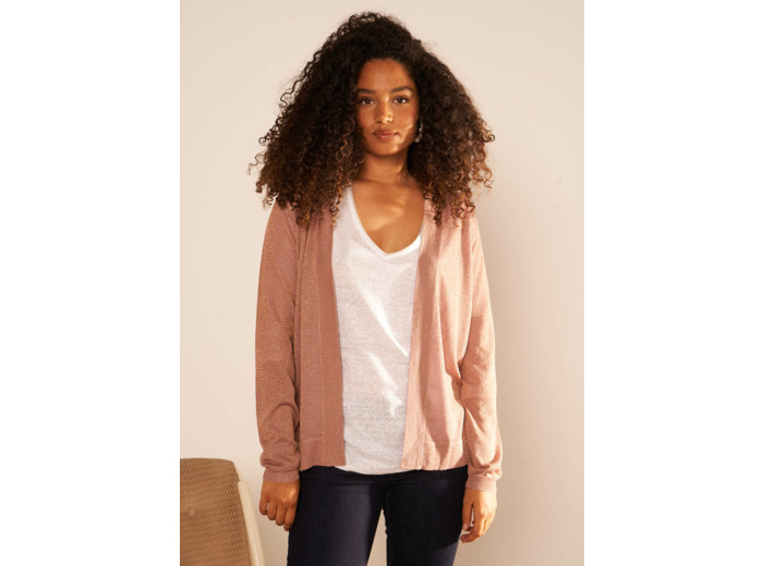 Gilet ouvert mi-long