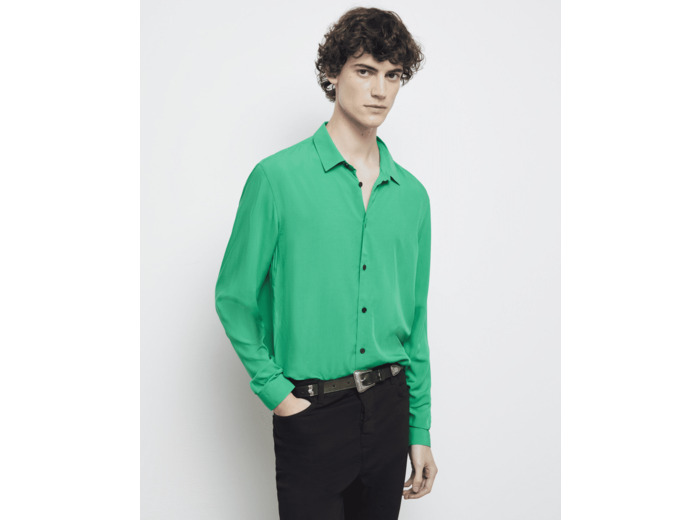 Chemise Manches Longues Col Classique black