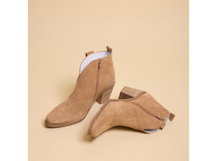 Bottines été Femme Sauge Sable