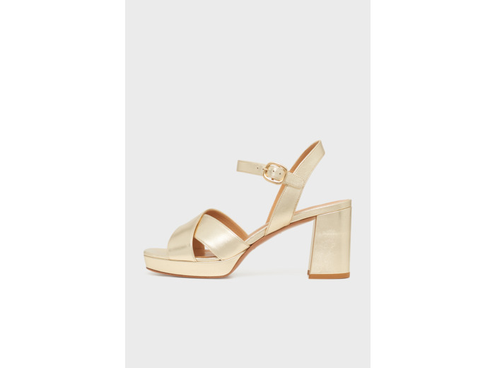 Sandales dorées à plateforme - LYA