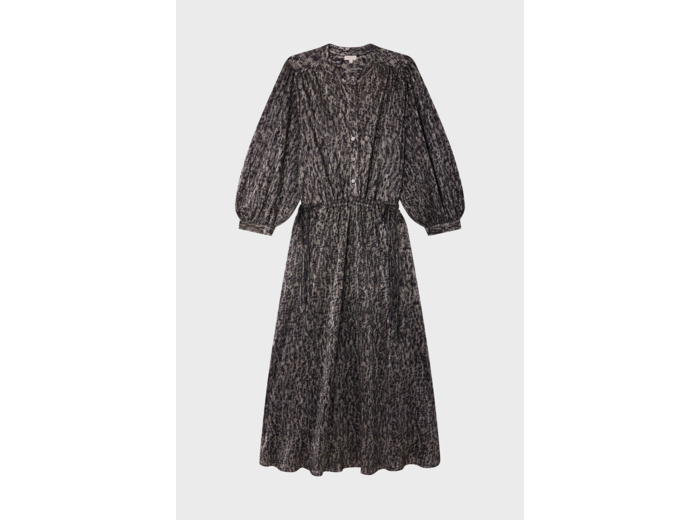 Robe midi en lurex léopard - SYDONIE