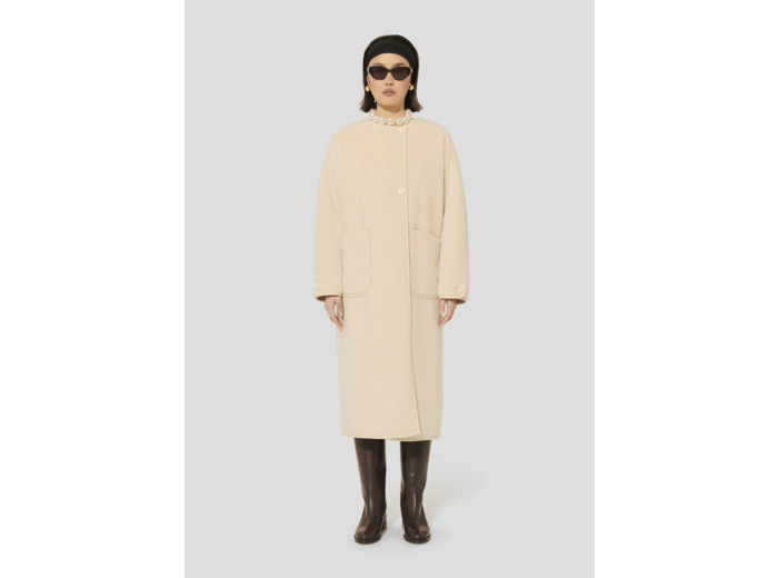 Manteau Marta Craie en Polyester