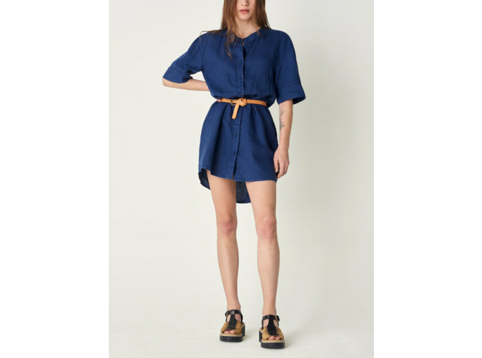 Robe gabrielle bleu indigo
